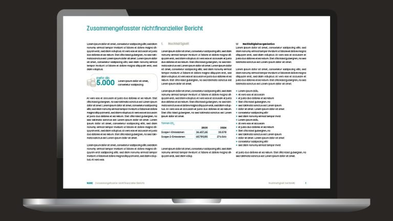 Digitaler Geschäftsbericht als PDF mit interaktiven Verlinkungen